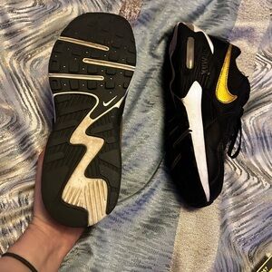 Women’s Nike Air max 90 black and gold  size 7.5